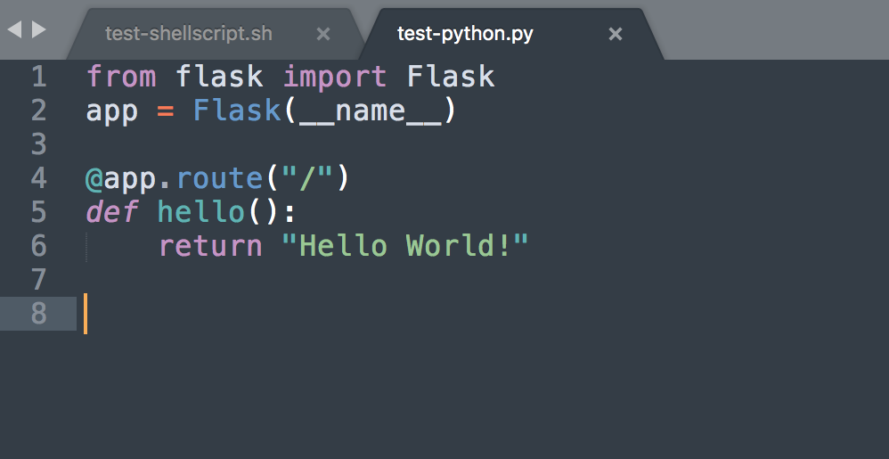 Python code closeup